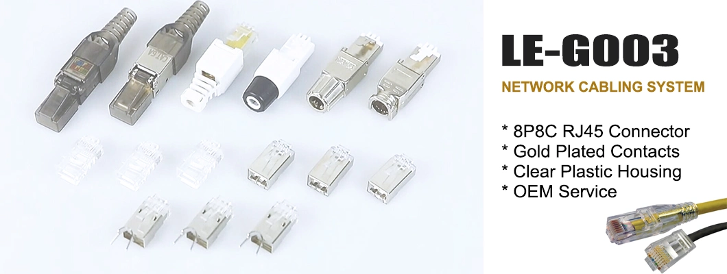 Le-G003 8p8c UTP Cat5e CAT6 RJ45 Connector Without Cable Management